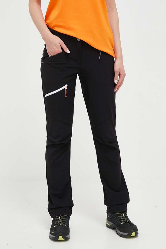 Turistické nohavice Mammut Taiss SO látka čierna 1021.00880
