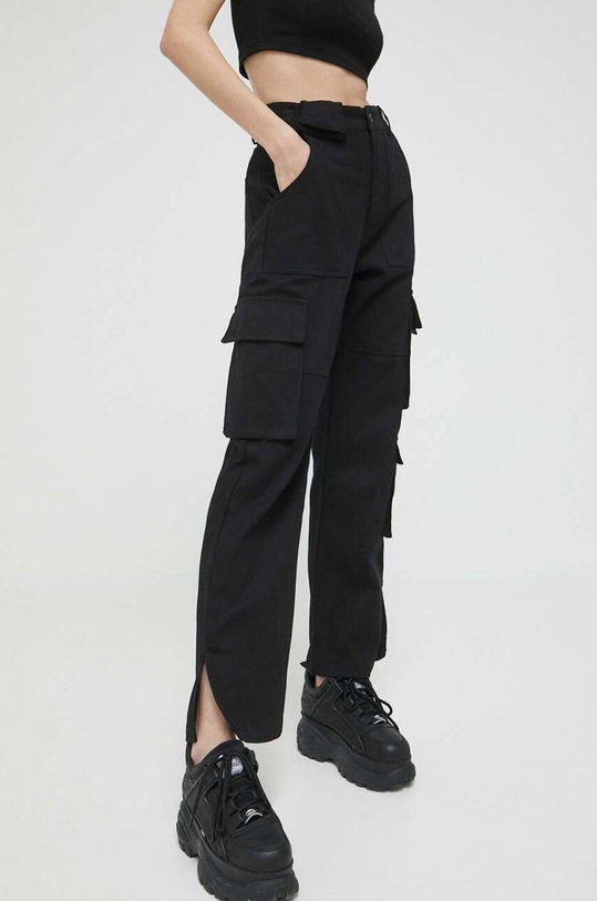 Sixth June pantaloni de bumbac negru 33670