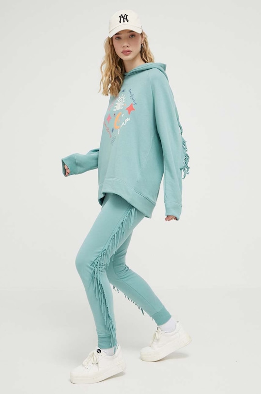 Femi Stories spodnie dresowe ARDEN turkusowy SS23