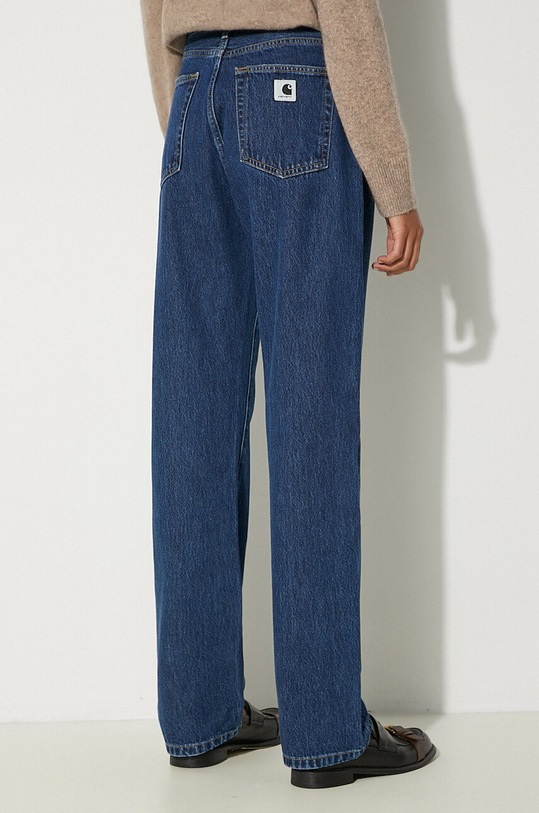 Oblečenie Bavlnené rifle Carhartt WIP Noxon I031920 tmavomodrá