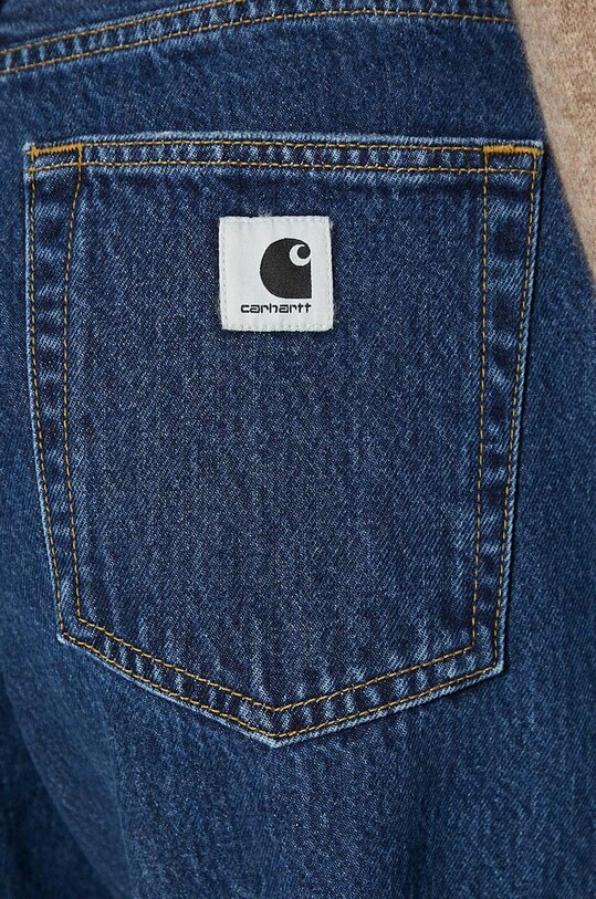 Bavlnené rifle Carhartt WIP Noxon I031920 tmavomodrá