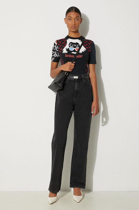 Carhartt WIP jeansy bawełniane Noxon I031920 czarny AW24