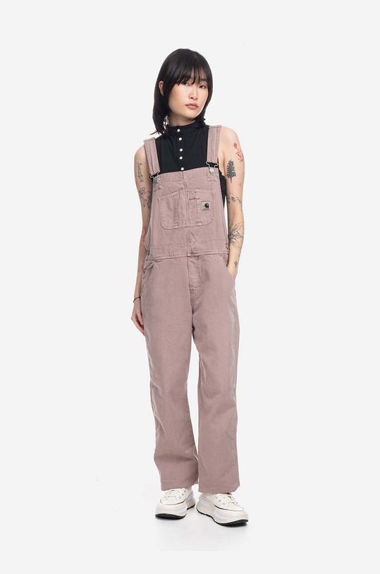 Carhartt WIP overalls Bib Overall Straight pink I030287