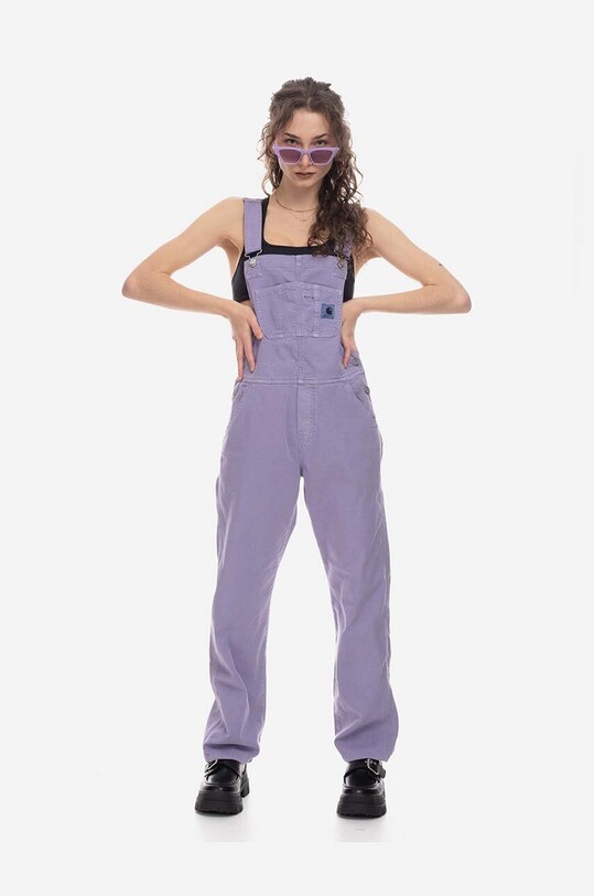 Clothing Carhartt WIP denim overalls Bib Overall Straight I030287 violet