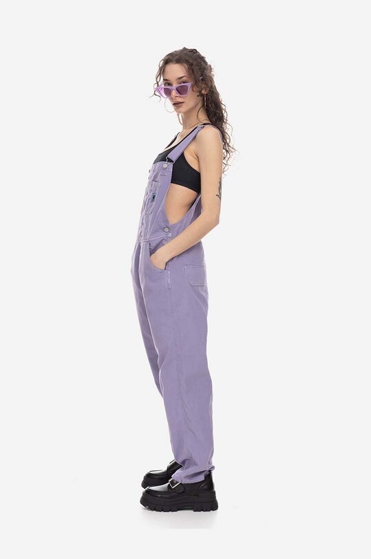 Carhartt WIP denim overalls Bib Overall Straight I030287 violet