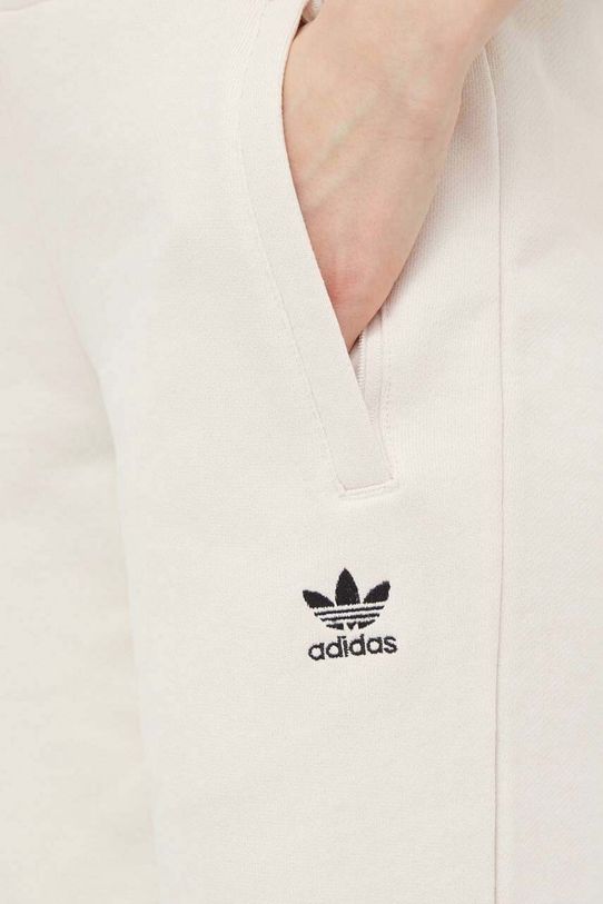 adidas Originals pantaloni de trening din bumbac bej IA6477