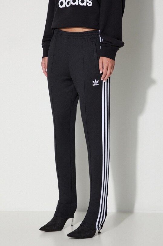 Tepláky adidas Originals s elastanom čierna IB5916
