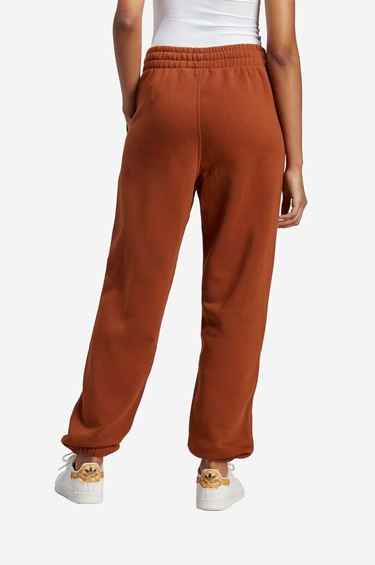 Îmbrăcăminte adidas Originals pantaloni de trening din bumbac IK7688 maro