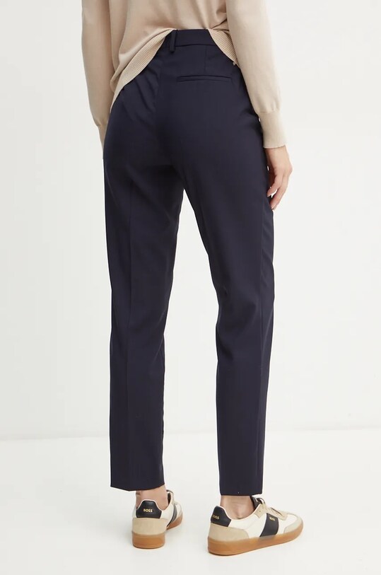Îmbrăcăminte BOSS pantaloni de lana 50490051 bleumarin
