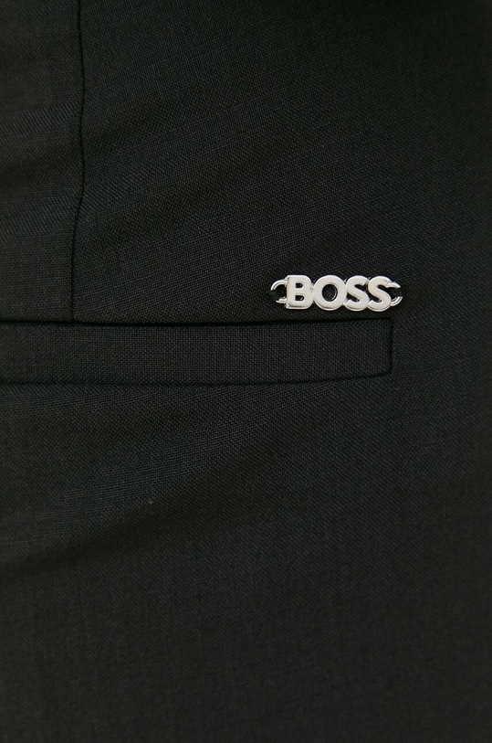 BOSS pantaloni de lana negru 50490051