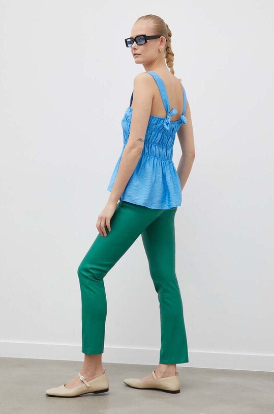 2NDDAY pantaloni de piele verde 2232562630