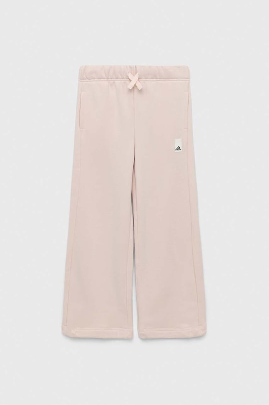 Dětské tepláky adidas pletenina béžová HR5839