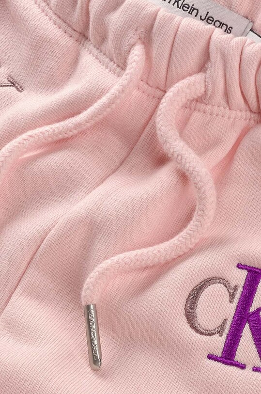 Deklice Otroški spodnji del trenirke Calvin Klein Jeans IG0IG01906.PPYX roza