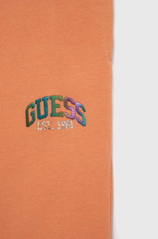 DÍVKA Dětské bavlněné tepláky Guess J3RQ11.KA6R0.PPYX oranžová