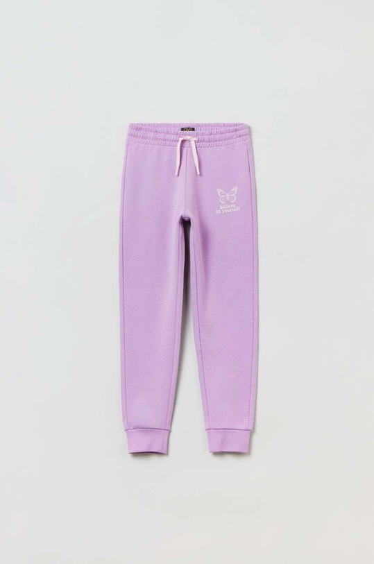 OVS pantaloni tuta in cotone bambino/a maglia violetto 1689204.Girl.10.15years