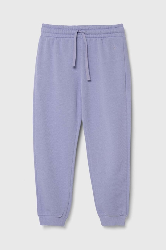 United Colors of Benetton spodnie dresowe bawełniane dziecięce bawełna fioletowy 3J68CF02H.G.SEASONAL