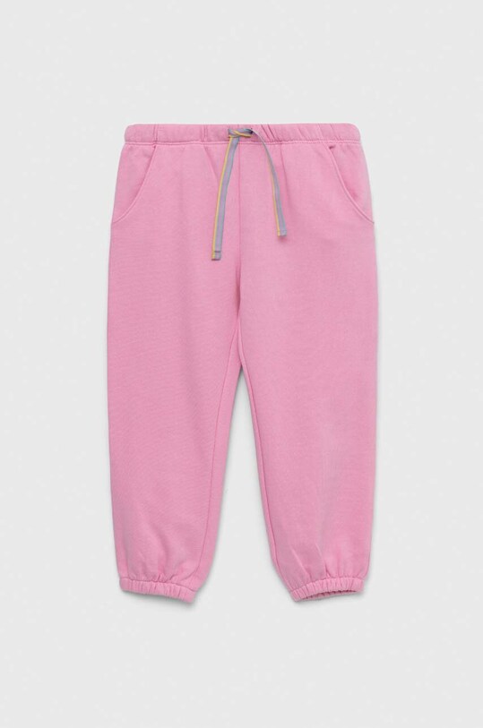 Детские хлопковые штаны United Colors of Benetton хлопок розовый 3J68GF01W.P.SEASONAL