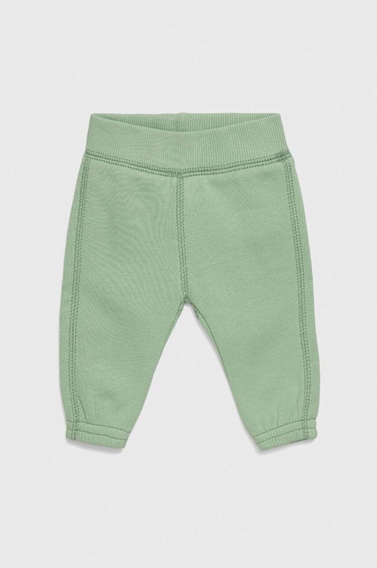 Βρεφικό βαμβακερό παντελόνι United Colors of Benetton 3J70AF003.W.SEASONAL πράσινο SS23