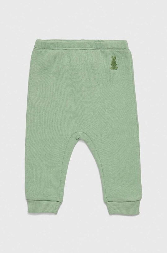 Хлопковые штаны для младенцев United Colors of Benetton хлопок зелёный 3J70MF258.W.SEASONAL