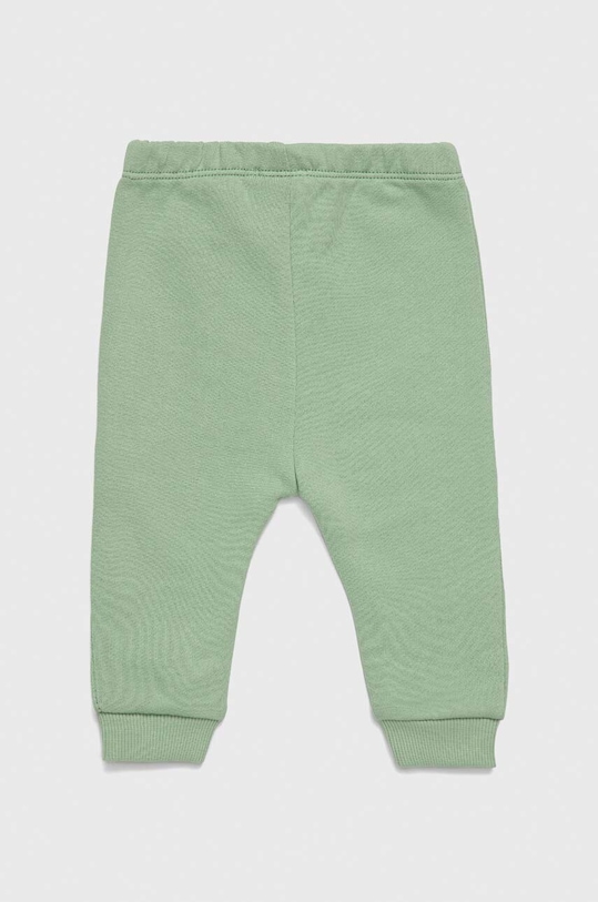 Βρεφικό βαμβακερό παντελόνι United Colors of Benetton 3J70MF258.W.SEASONAL πράσινο SS24