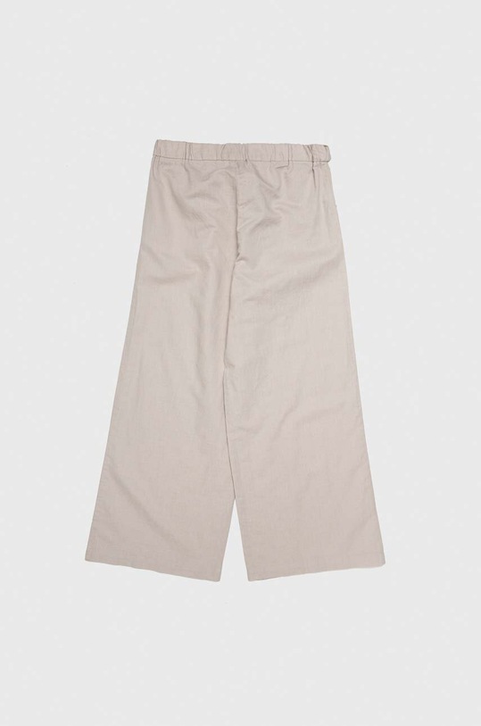 United Colors of Benetton spodnie lniane 4BE7CF01W.G.SEASONAL beżowy SS23