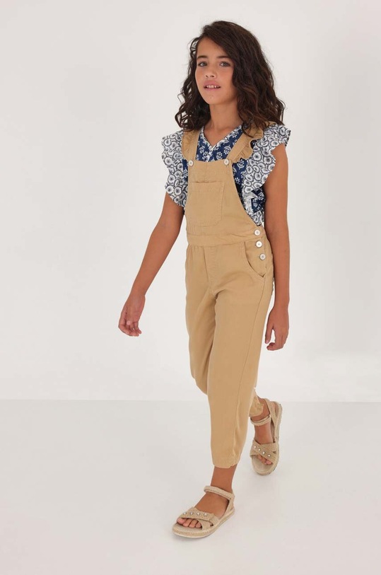 Mayoral ogrodniczki dziecięce ogrodniczki beżowy 6650.8E.JUNIOR