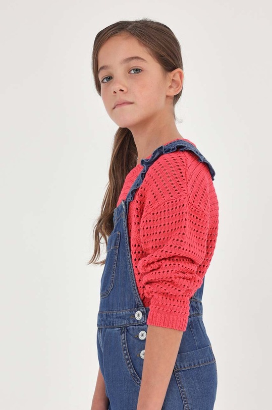 Dziewczynka Mayoral ogrodniczki dziecięce 6650.8E.JUNIOR niebieski