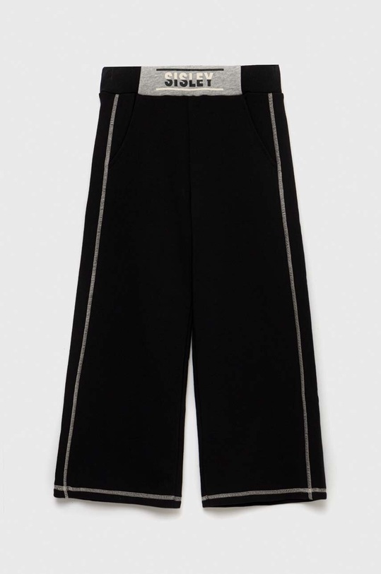 Dětské tepláky Sisley 3J68XF00W.G.SEASONAL černá SS23