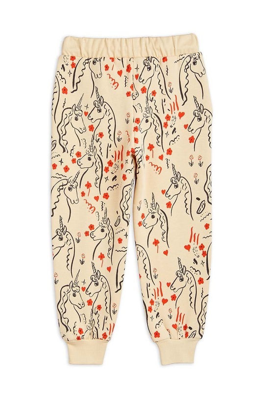 Mini Rodini spodnie dresowe bawełniane dziecięce 2313010623 beżowy SS23