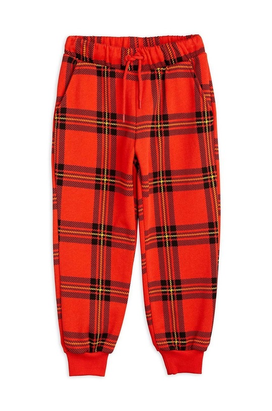 Mini Rodini spodnie dresowe bawełniane dziecięce 2313010842 czerwony SS23