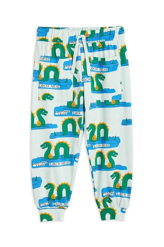 Dětské tepláky Mini Rodini 2313011075 zelená SS23