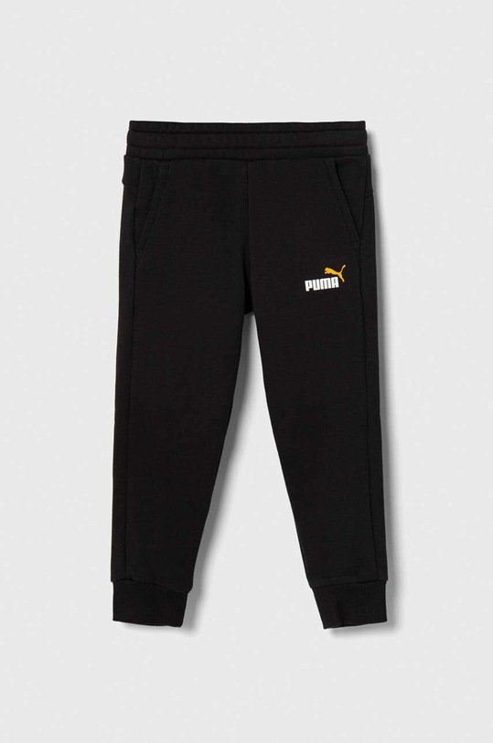 Detské tepláky Puma ESS+ 2 Col Logo Pants FL cl B pletenina čierna 58698861.PPYX