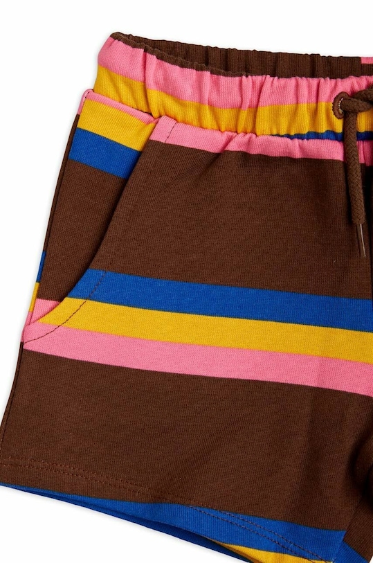 Παιδικό βαμβακερό σορτς Mini Rodini καφέ 2323011016