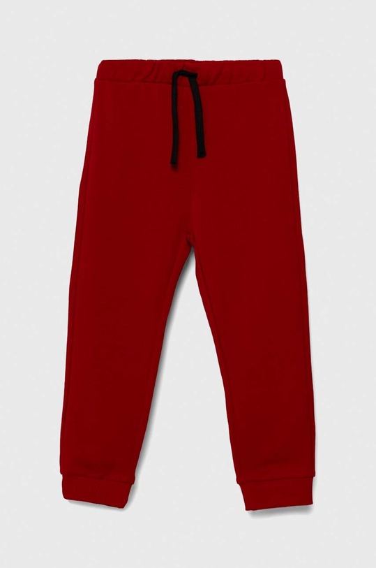 United Colors of Benetton spodnie dresowe bawełniane dziecięce nadruk czerwony 3J70GF010.P.SEASONAL