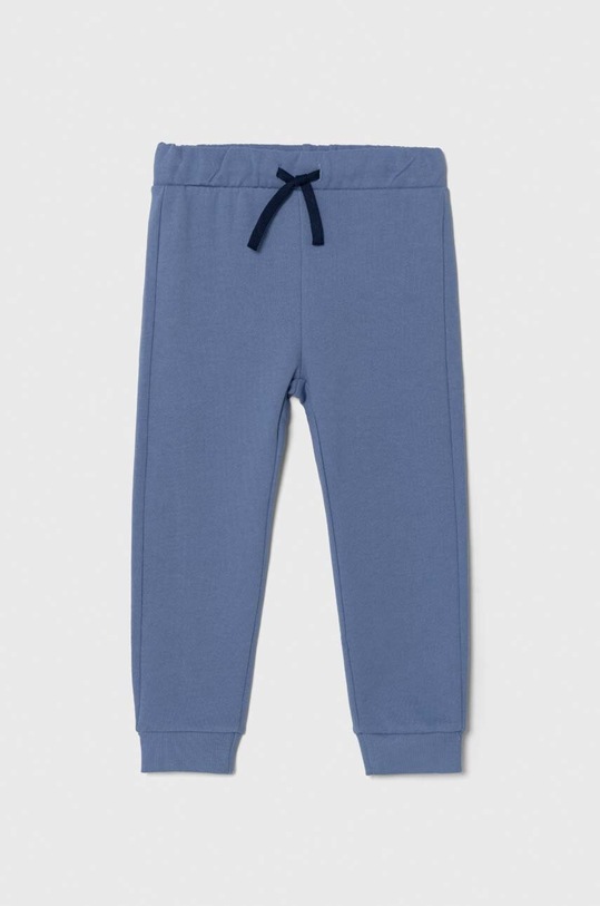 Dětské bavlněné tepláky United Colors of Benetton pletenina modrá 3J70GF010.P.SEASONAL