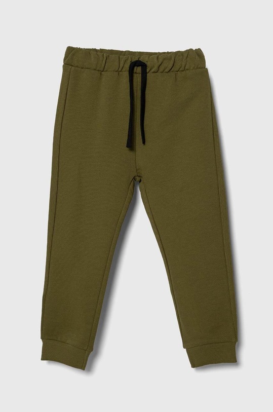 United Colors of Benetton spodnie dresowe bawełniane dziecięce nadruk zielony 3J70GF010.P.SEASONAL