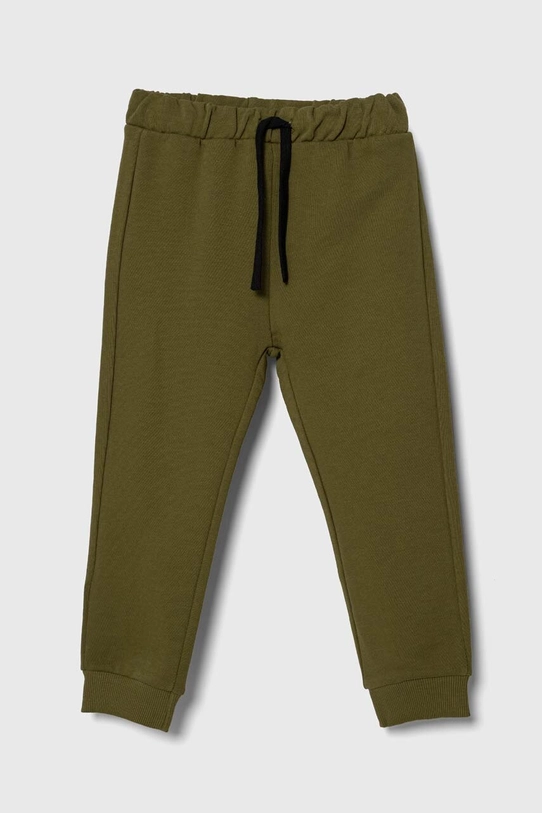 United Colors of Benetton pantaloni de trening din bumbac pentru copii bumbac verde 3J70GF010.P.SEASONAL