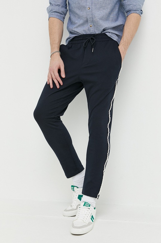 Only & Sons spodnie dresowe aplikacja granatowy 22024312.DarkNavy
