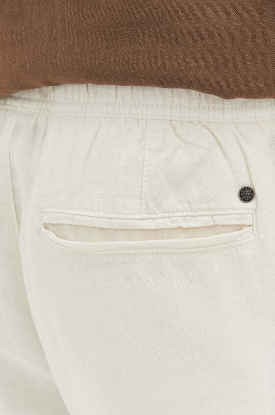 Ľanové nohavice Solid béžová 21107170.114201