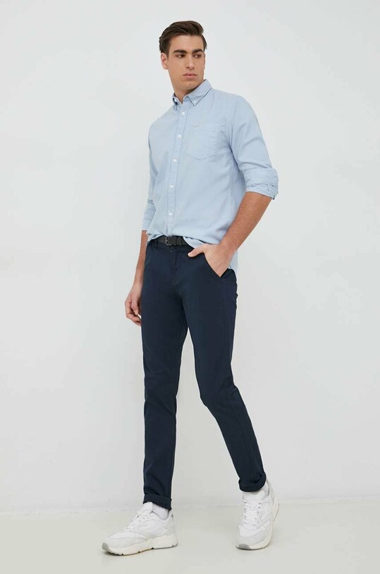 Lindbergh pantaloni 30.07016.NAVY bleumarin SS23