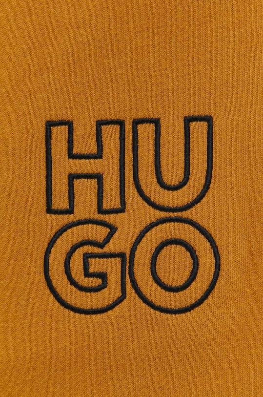 HUGO spodnie dresowe bawełniane brązowy 50482855