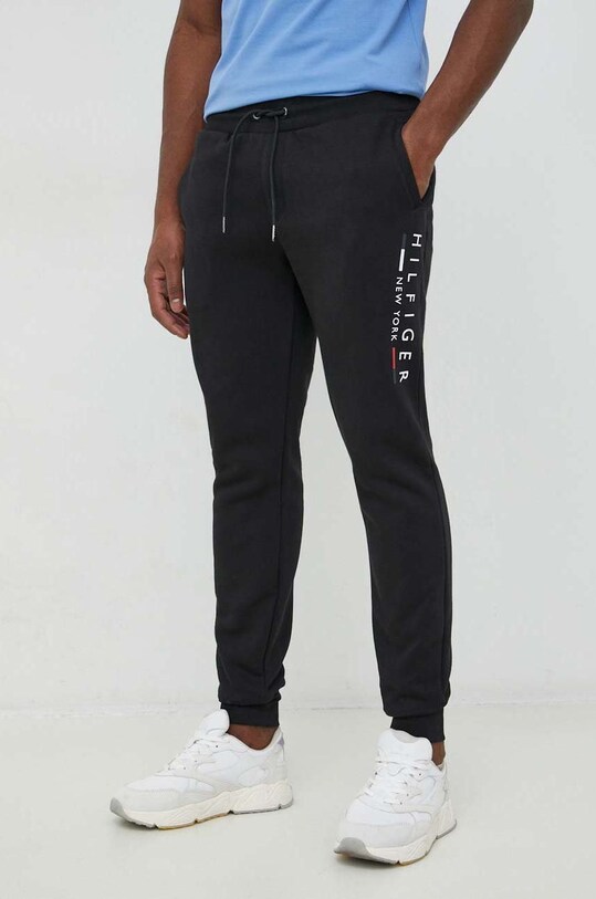 Παντελόνι φόρμας Tommy Hilfiger MW0MW29302.PPYX μαύρο SS23