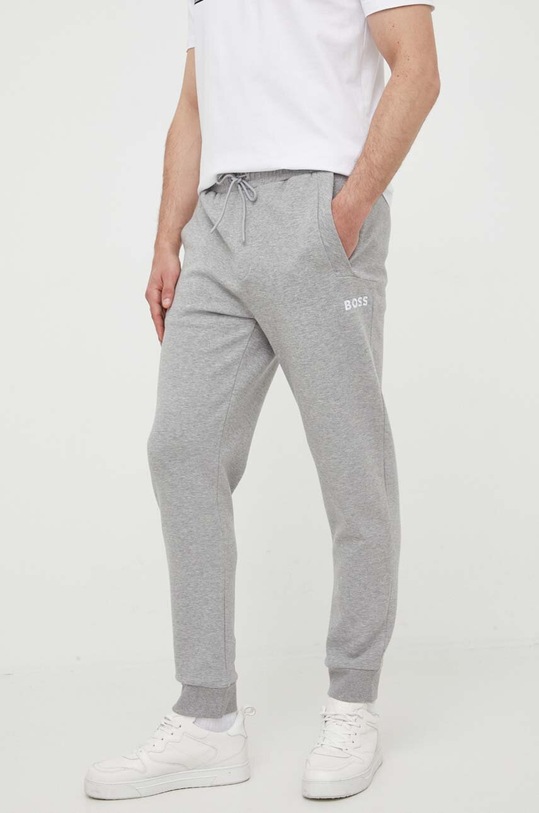 BOSS spodnie dresowe BOSS GREEN dzianina szary 50482911
