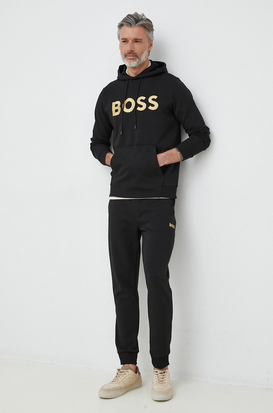 Spodnji del trenirke BOSS BOSS GREEN 50482911 črna SS23