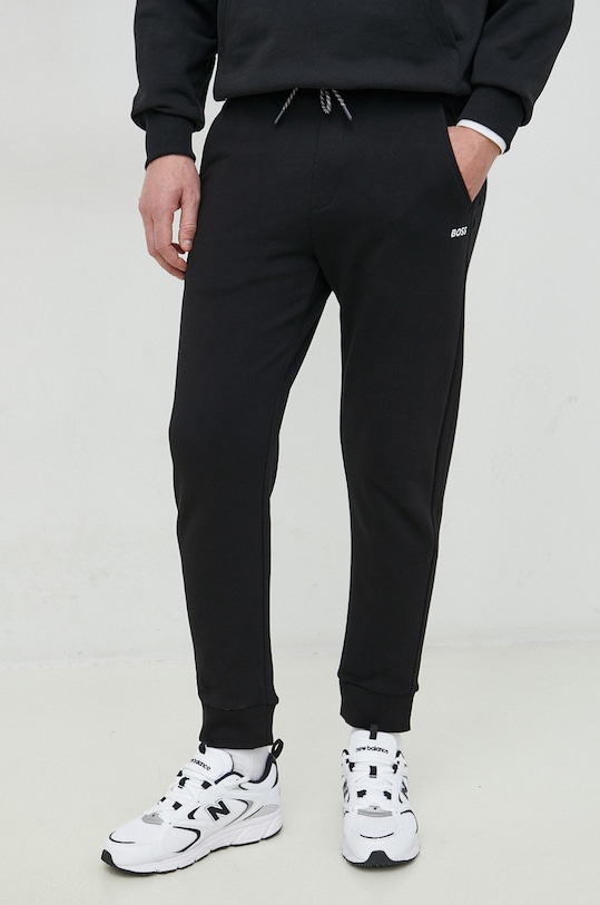 BOSS spodnie dresowe bawełniane BOSS GREEN 50483253 czarny SS23