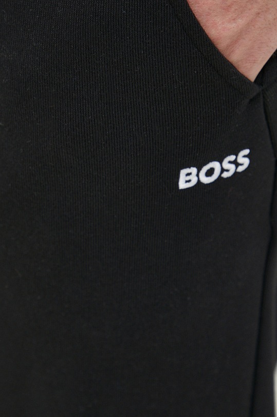 BOSS spodnie dresowe bawełniane BOSS GREEN czarny 50483253