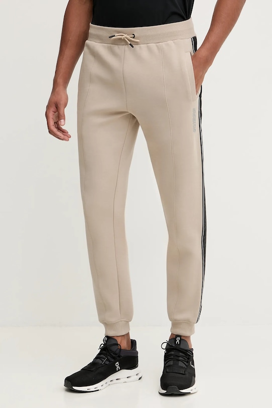 Guess pantaloni de trening tricotaj bej Z2YB09.KB3P2
