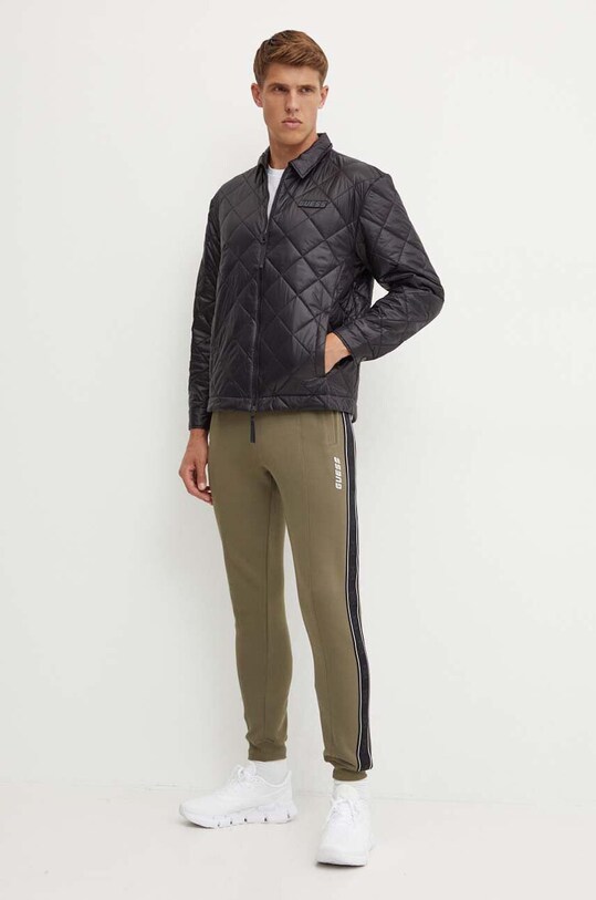 Guess pantaloni della tuta Z2YB09.KB3P2 verde SS25