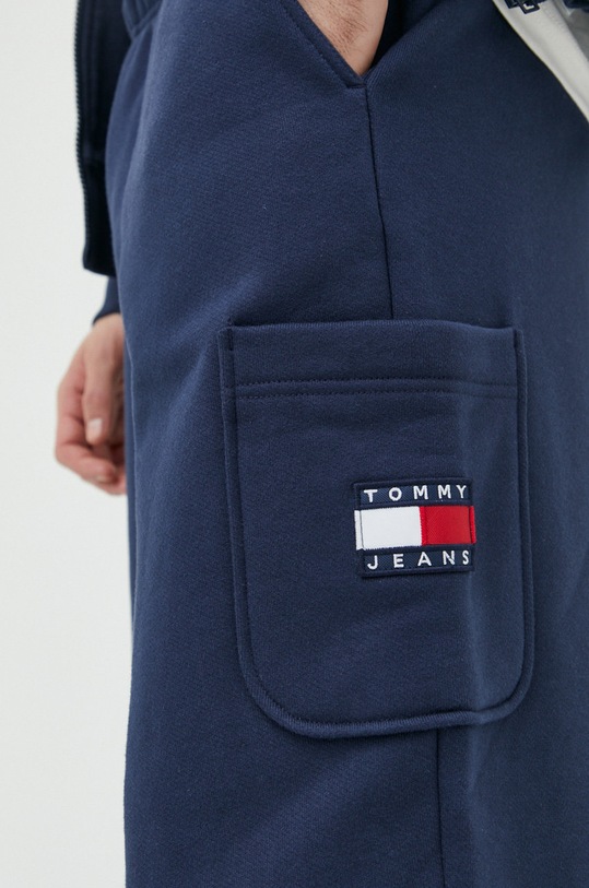 Tommy Jeans spodnie dresowe bawełniane granatowy DM0DM15849.PPYX