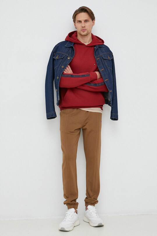 Bavlněné tepláky PS Paul Smith M2R.962XE.K21169 hnědá SS23